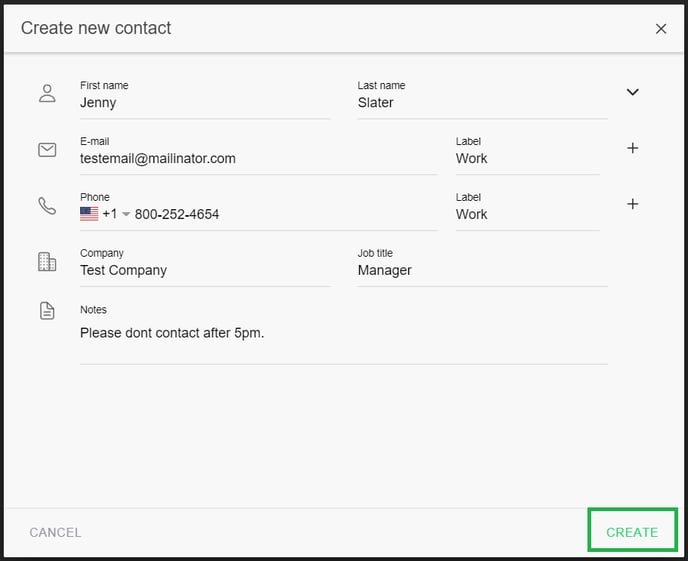 Creating Contacts in P2 Conversations (4)