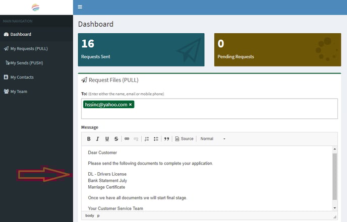 How to add and customize a message to a recipient (3)