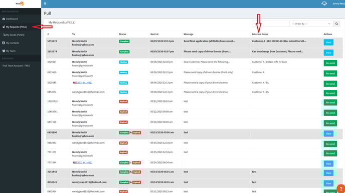 How to view internal private notes (1)