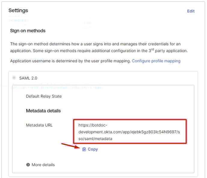 Metadata from Okta (8)