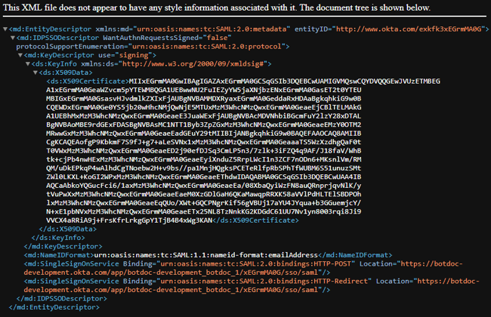 Metadata from Okta (9)
