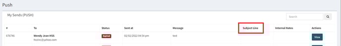 Search request details (PUSH) -2