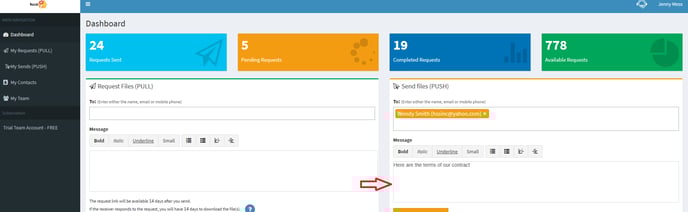customize a message to a recipient (1)
