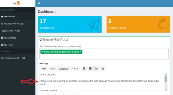 customize a message to a recipient (3)